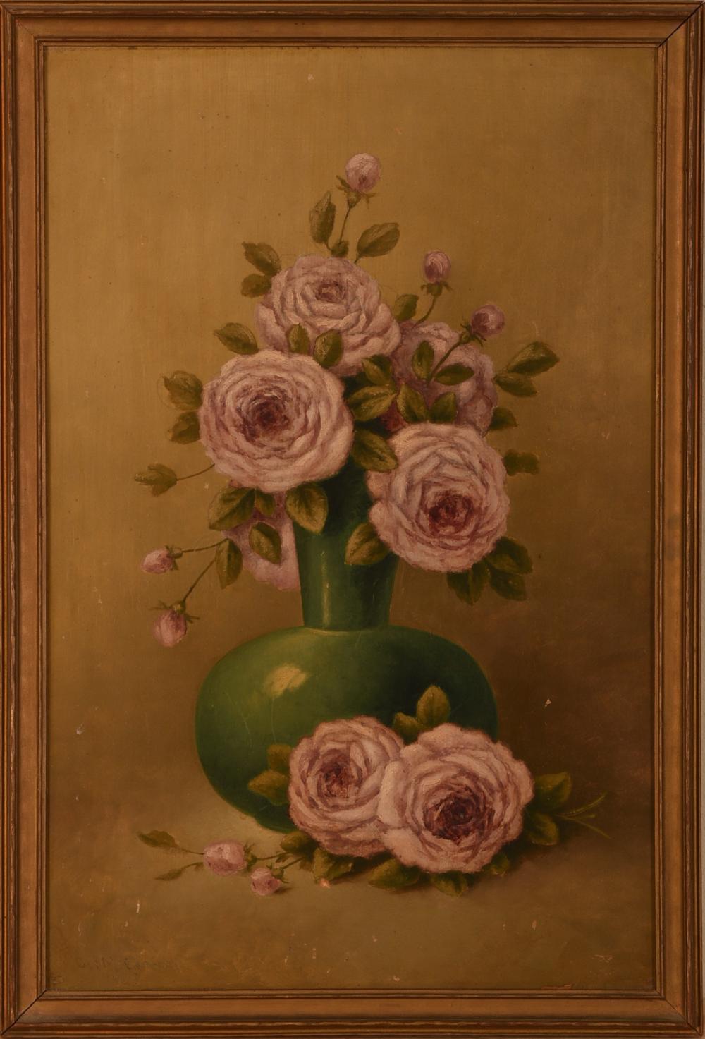 George McConnell comparable auction result: george mcconnell 1852 1929 still life with flowers
