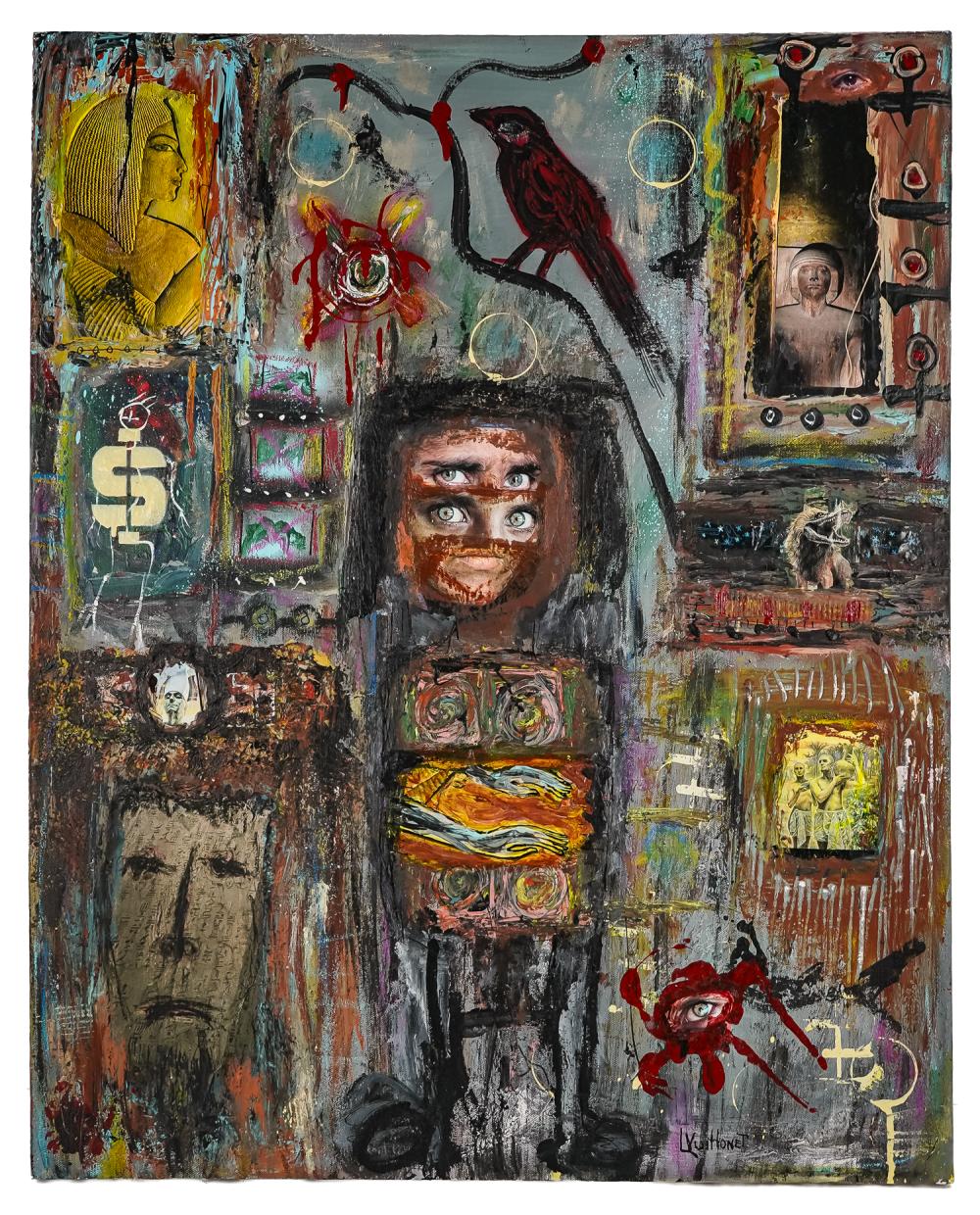 Louis Vuittonet comparable auction result: louis vuittonet am 1943 visages with birds