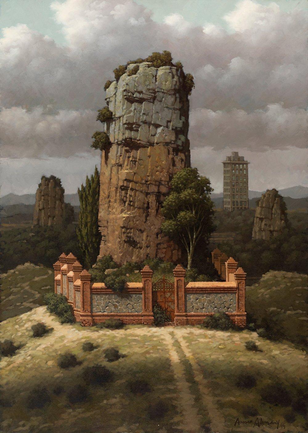 Arnau Alemany comparable auction result: arnau alemany barcelona 1948 the rock 1994 oil on canvas signed and dated in the lower right corner