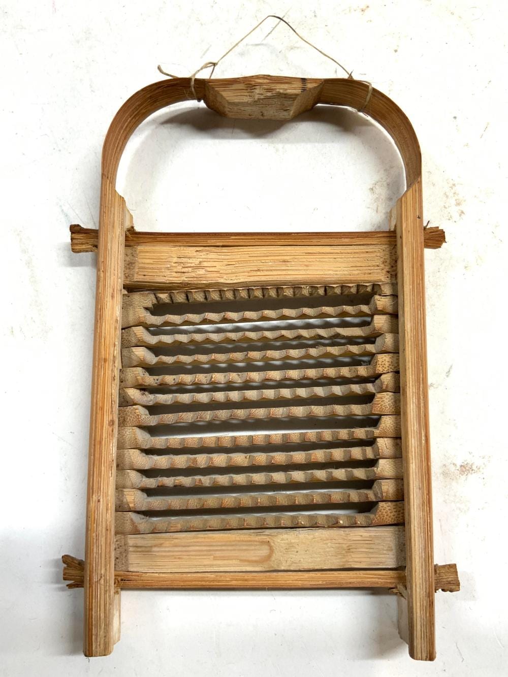 Antq Wooden Salesman Sample Washboard / Grater sold by The Benefit Shop Foundation Inc., lot 620 — auction record photograph