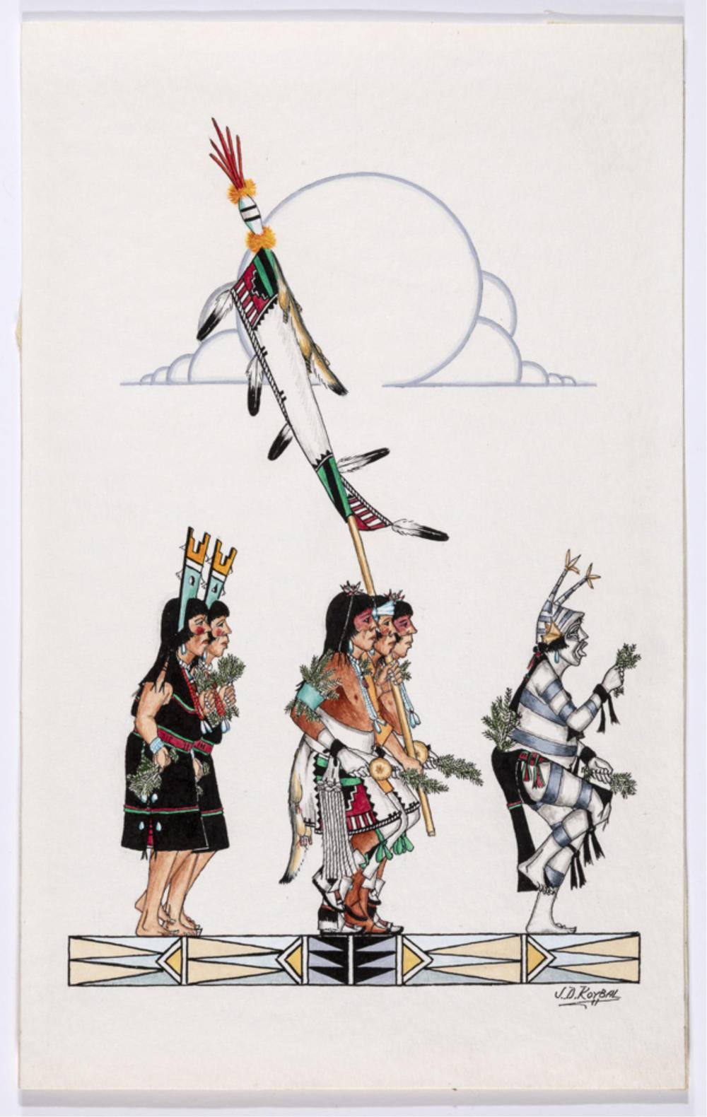 Jose D. Roybal comparable auction result: jose d roybal san ildefonso corn dance