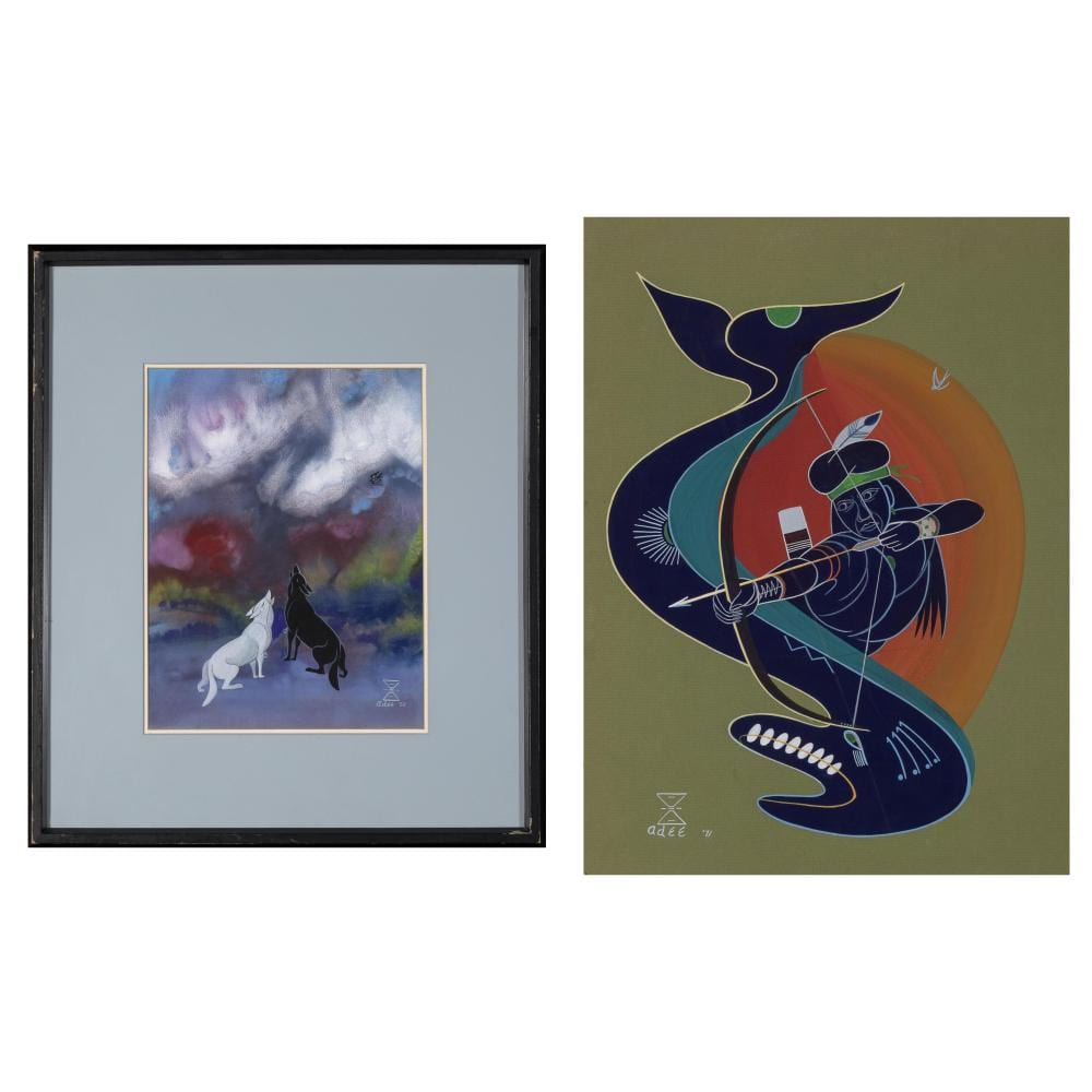 Adee Dodge comparable auction result: adee dodge two works on paper