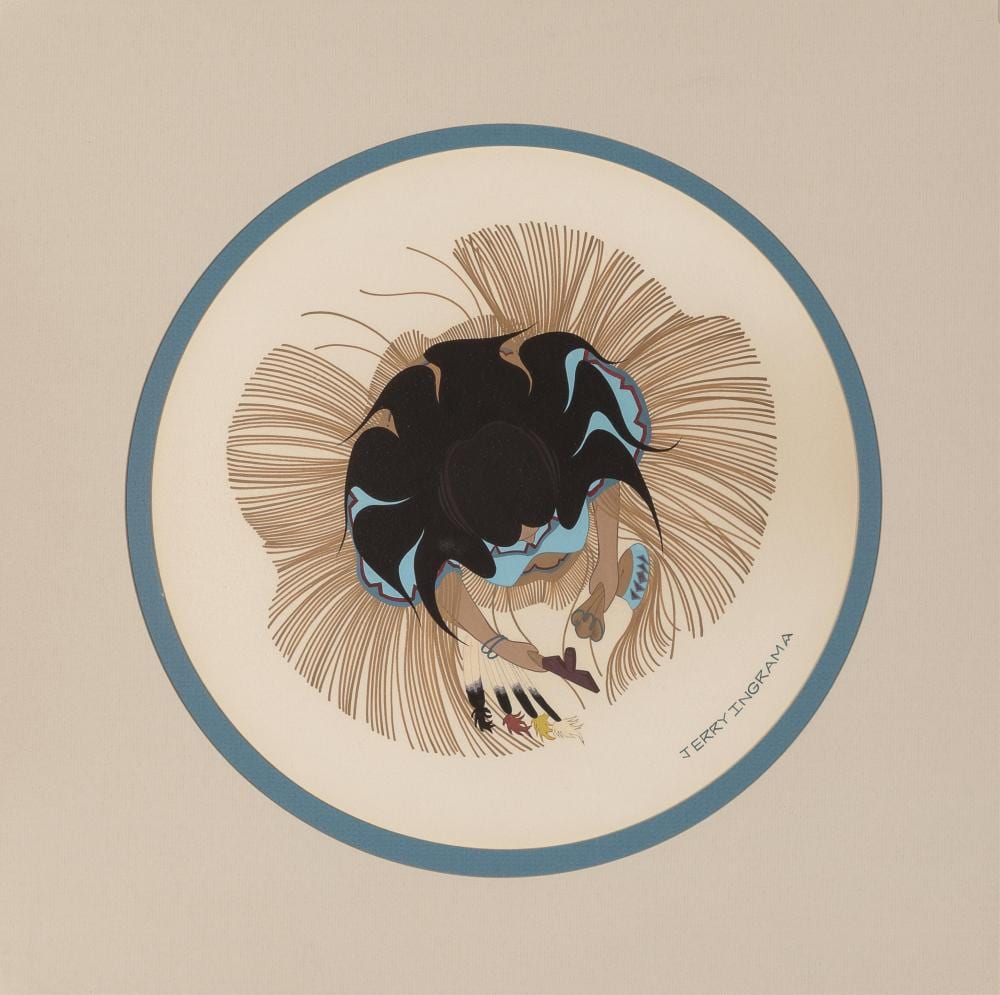 Jerry Ingram comparable auction result: jerry ingram the sacred pipe dance