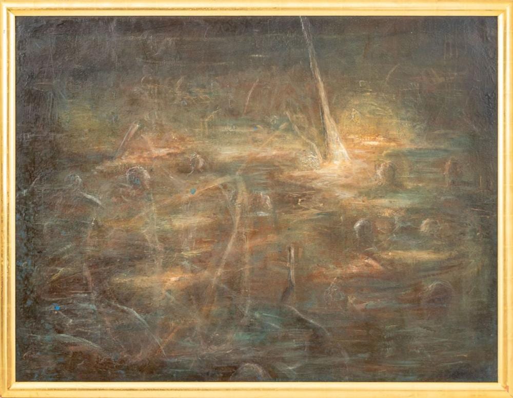 alexis rockman adrift double sided oil on canvas · Auctions at Showplace · 2025-09-04 Alexis Rockman comparable auction result: alexis rockman adrift double sided oil on canvas