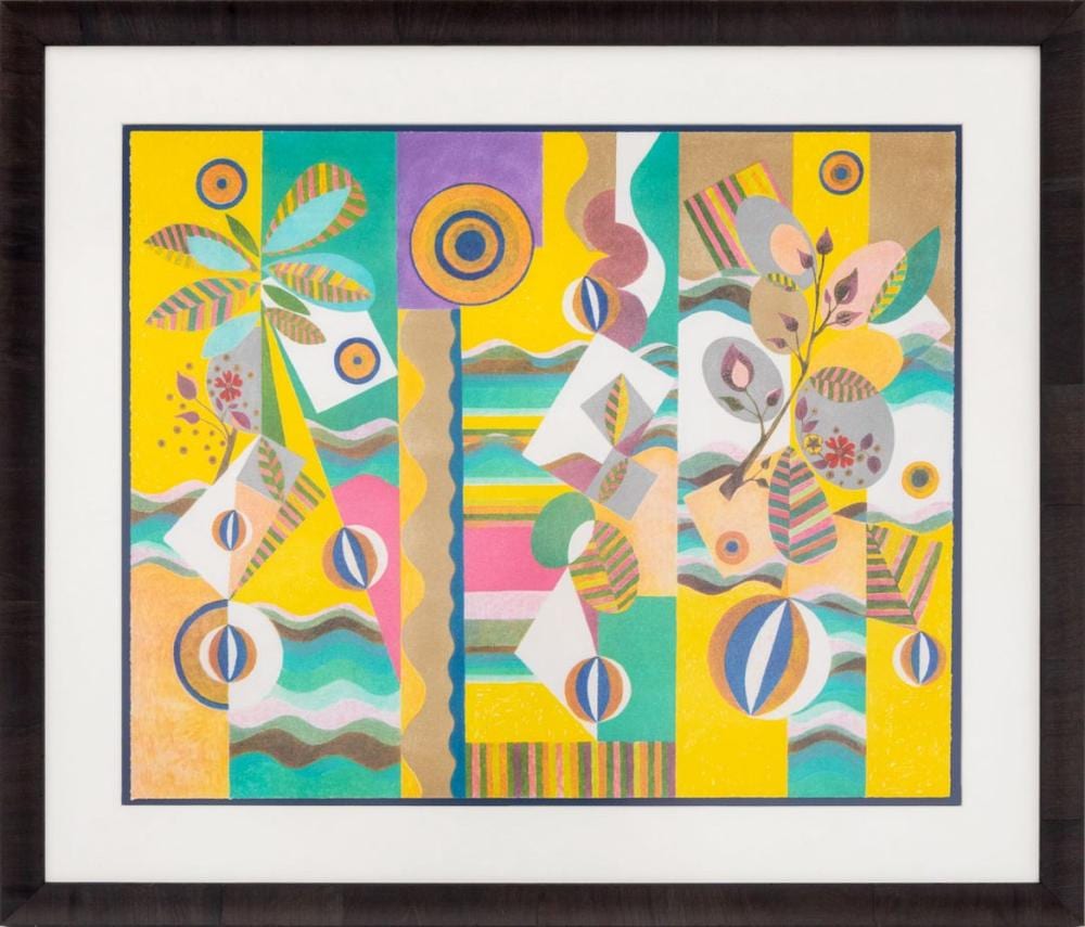 beatriz milhazes pink sunshine lithograph · Auctions at Showplace · 2025-09-04 Beatriz Milhazes comparable auction result: beatriz milhazes pink sunshine lithograph
