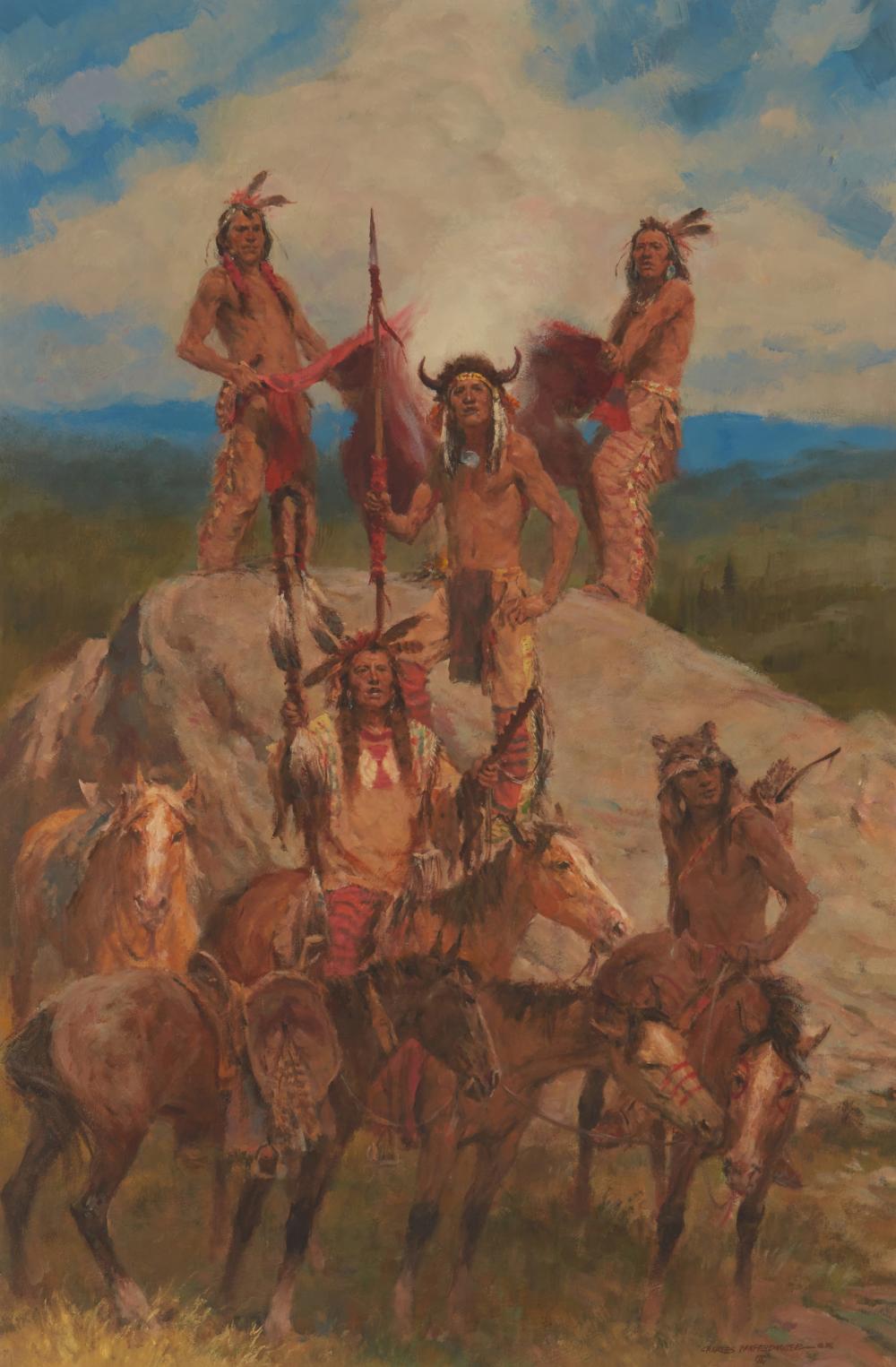 Charles Winfield Miller comparable auction result: charles winfield miller 1922 1995 the signal 1988
