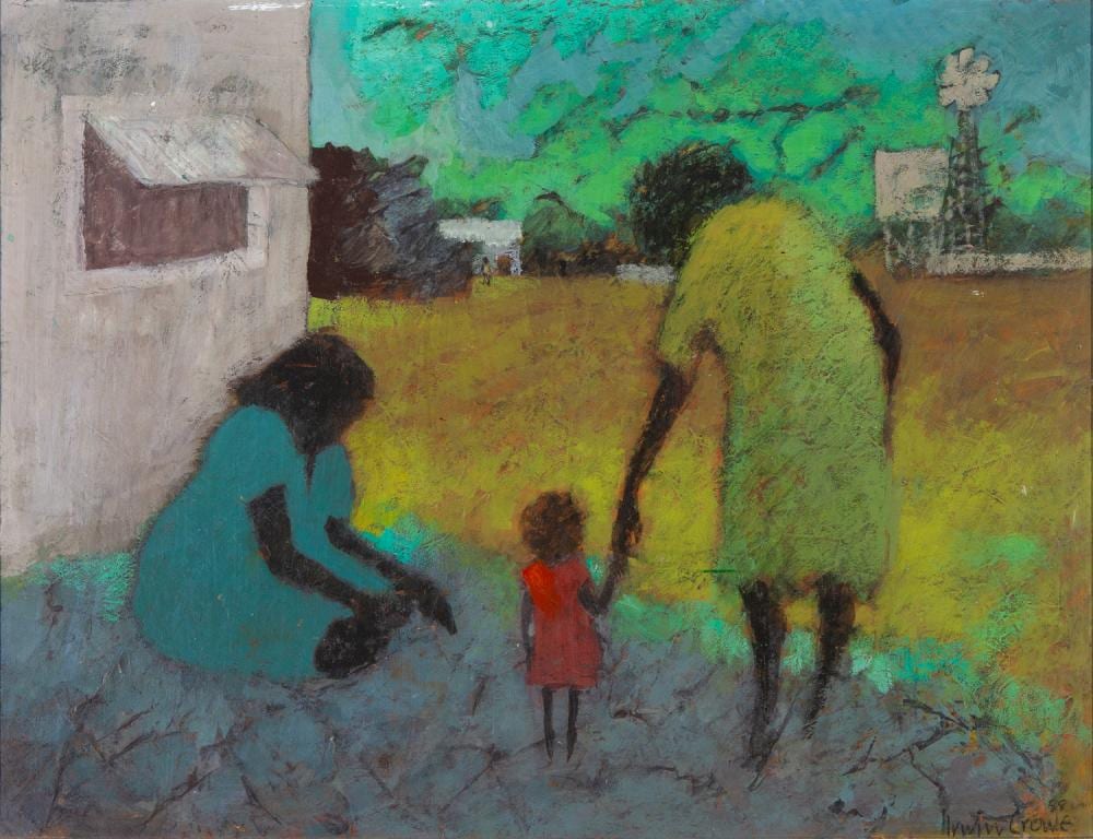 Irwin Crowe comparable auction result: irwin crowe in the shade strelley station acrylic on paper on board