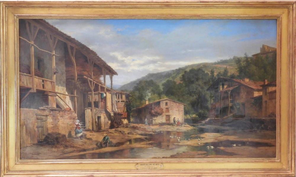 Adrien Dauzats comparable auction result: adrien dauzats 1808 1868 source de la dore chateldon pr s de vichy