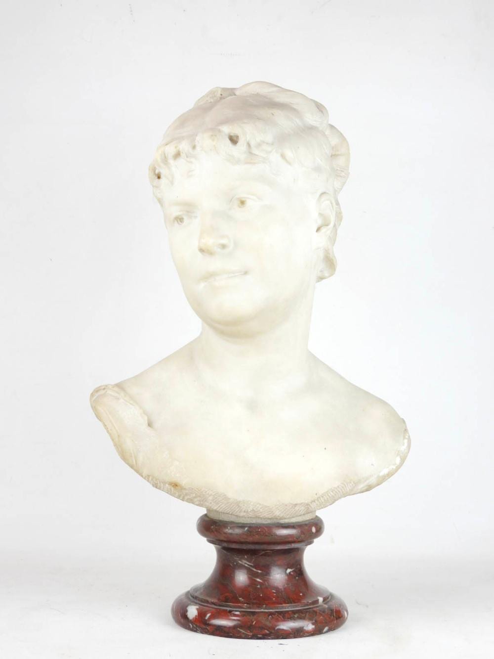 Jean Gautherin comparable auction result: jean gautherin 1840 1890 buste de femme en marbre blanc