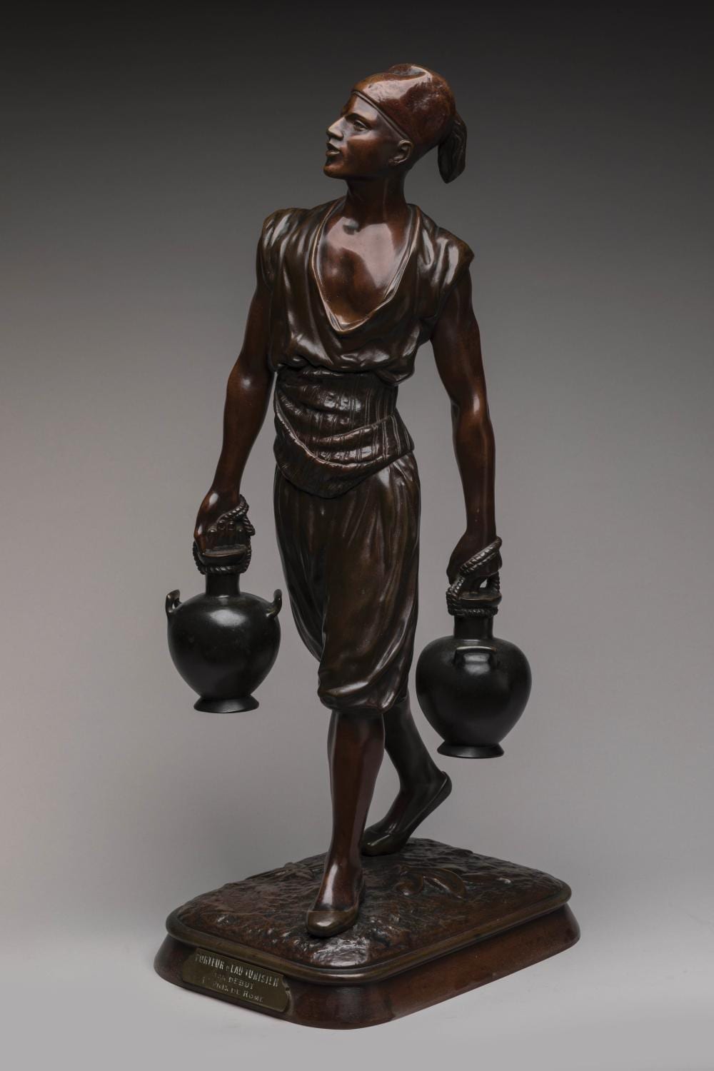 Marcel Debut comparable auction result: marcel debut 1865 1933 le porteur d eau tunisien