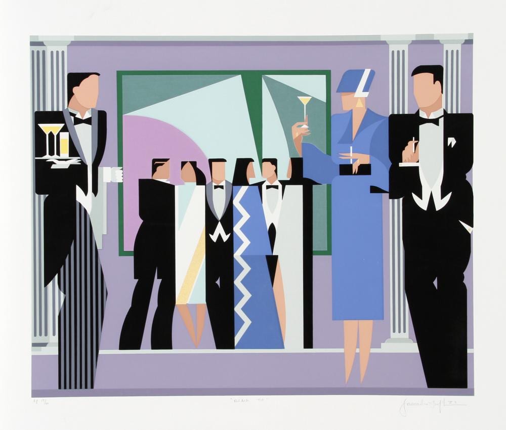 Giancarlo Impiglia comparable auction result: giancarlo impiglia black tie screenprint