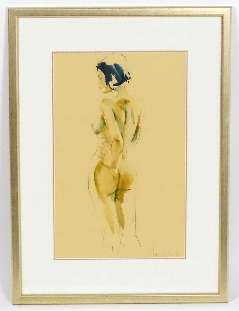 Alan White comparable auction result: alan white b 1934 watercolour a study of a st