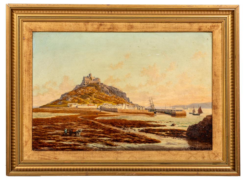 John Mulcaster Carrick comparable auction result: john mulcaster carrick st michael s mount oil on board 21x31 cm
