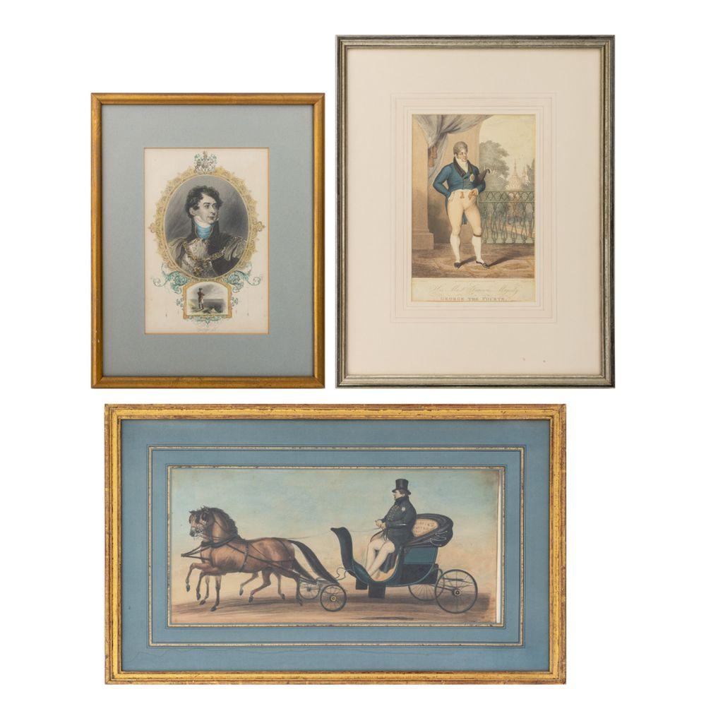 Robert Cruikshank comparable auction result: robert cruikshank etc king george iv prints 3