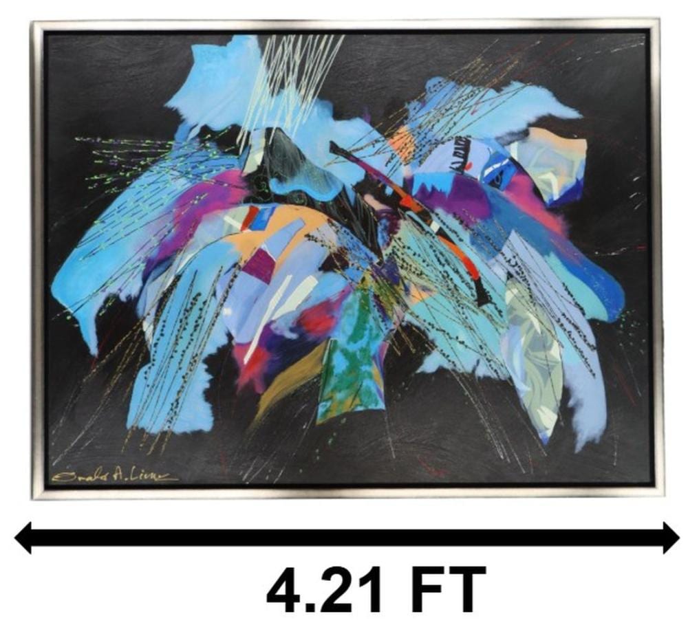 Smadar Livne comparable auction result: smadar livne born 1959 israeli american large abstract giclee on canvas