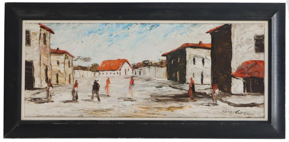Homer Costello comparable auction result: homer costello 1899 1977 american oil on canvas street scene