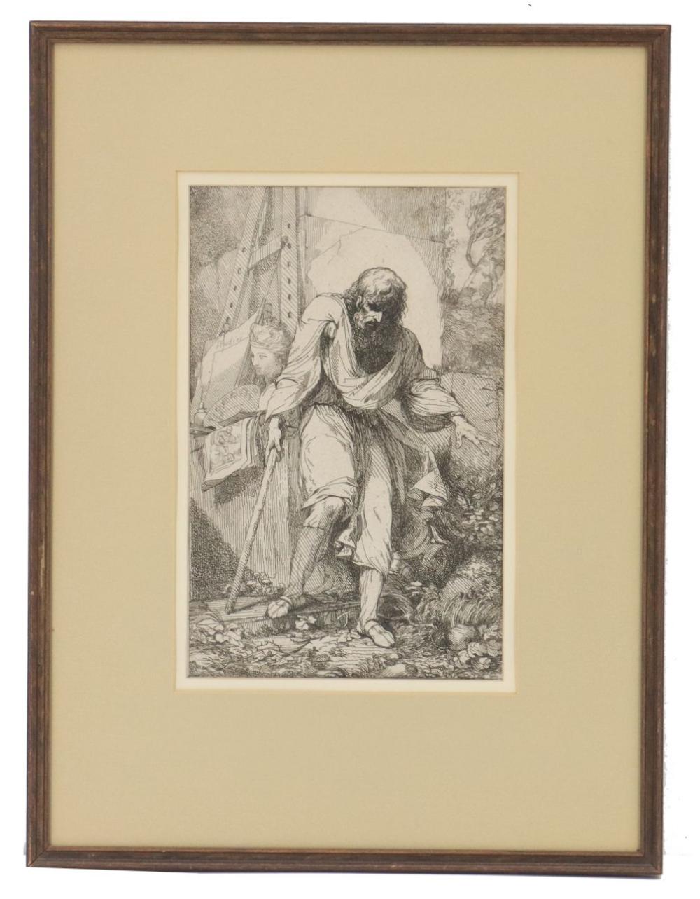 John Hamilton Mortimer comparable auction result: john hamilton mortimer 1740 1779 1778 english etching of the dutch golden age painter gerard lairesse