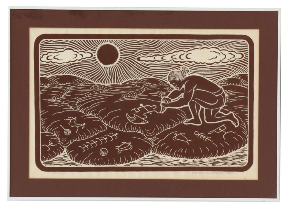 Dietrich Varez comparable auction result: dietrich varez 1939 2018 hawaii woodblock print