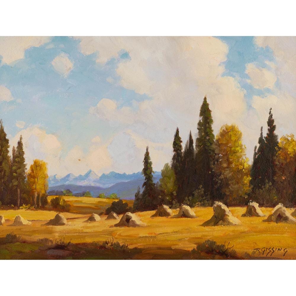 Roland Gissing comparable auction result: roland gissing 1895 1967 untitled wheat stooks