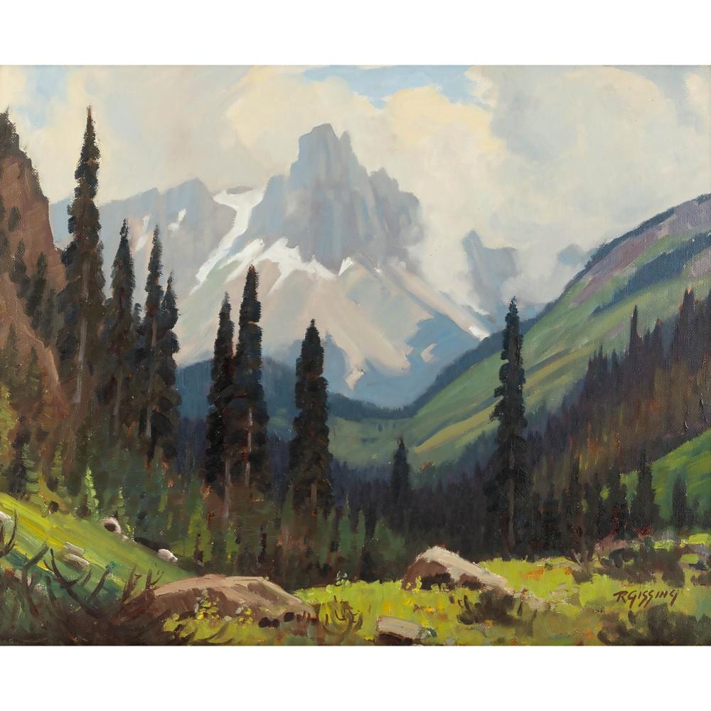 Roland Gissing comparable auction result: roland gissing 1895 1967 grey day yoho valley