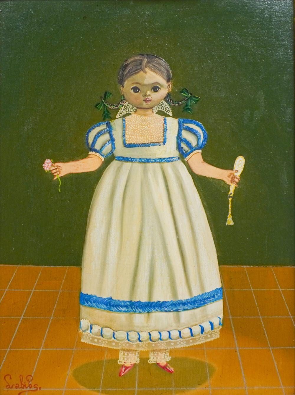 Agapito Labios comparable auction result: agapito labios mexican 1898 1996 portrait of a young woman oil on canvas signed l l frame 20 1 4 x 16 1 4 in 51 4 x 41 3 cm