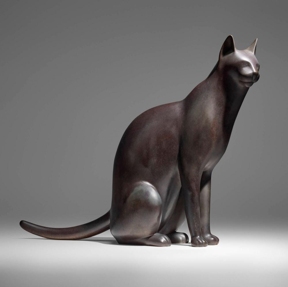 Gwynn Murrill comparable auction result: gwynn murrill blitz sitting cat