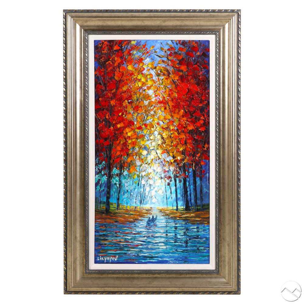 slava ilyayev b1970 feel the mist impasto painting · Hill Auction Gallery · 2025-09-03 Slava Ilyayev comparable auction result: slava ilyayev b1970 feel the mist impasto painting