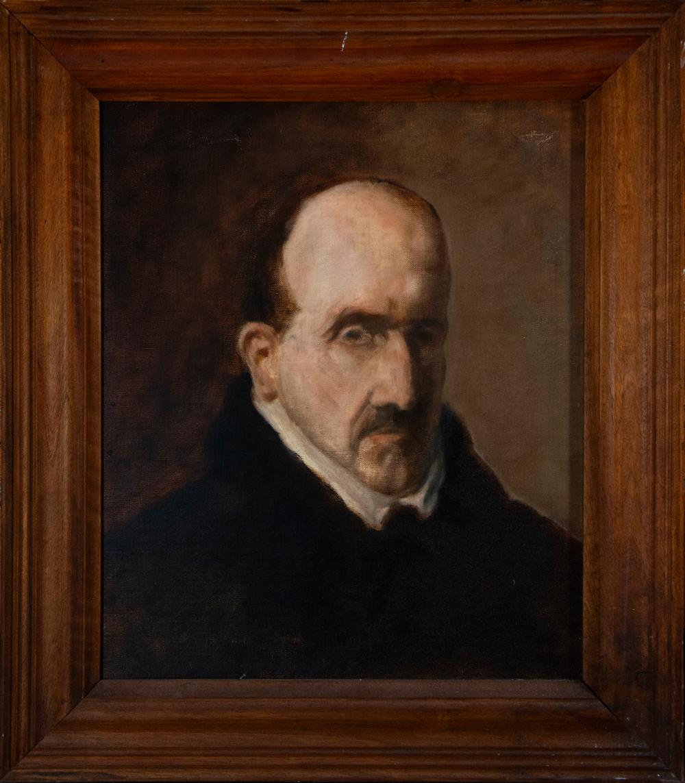 Oil painting on canvas portrait of Góngora late 19th century early 20th century sold by Templum Fine Art Auctions, lot 1155 — auction record photograph