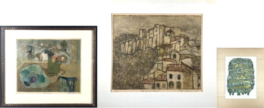Ruth Kerkovius comparable auction result: ruth kerkovius germany new york 1921 2007 three abstracts color etchings sheets from 15 x 11 to 21 5 x 27 5 unframed