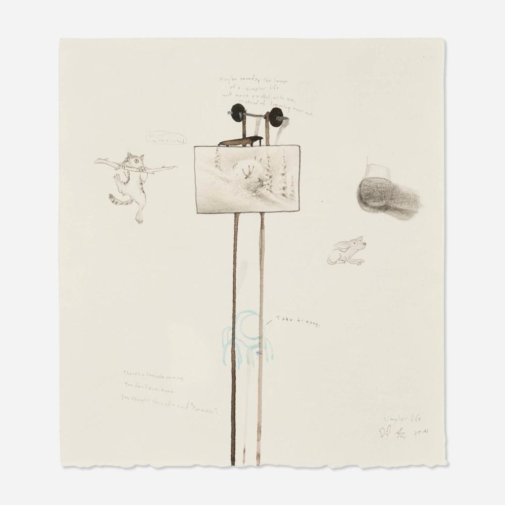 Dan Attoe comparable auction result: dan attoe simpler life