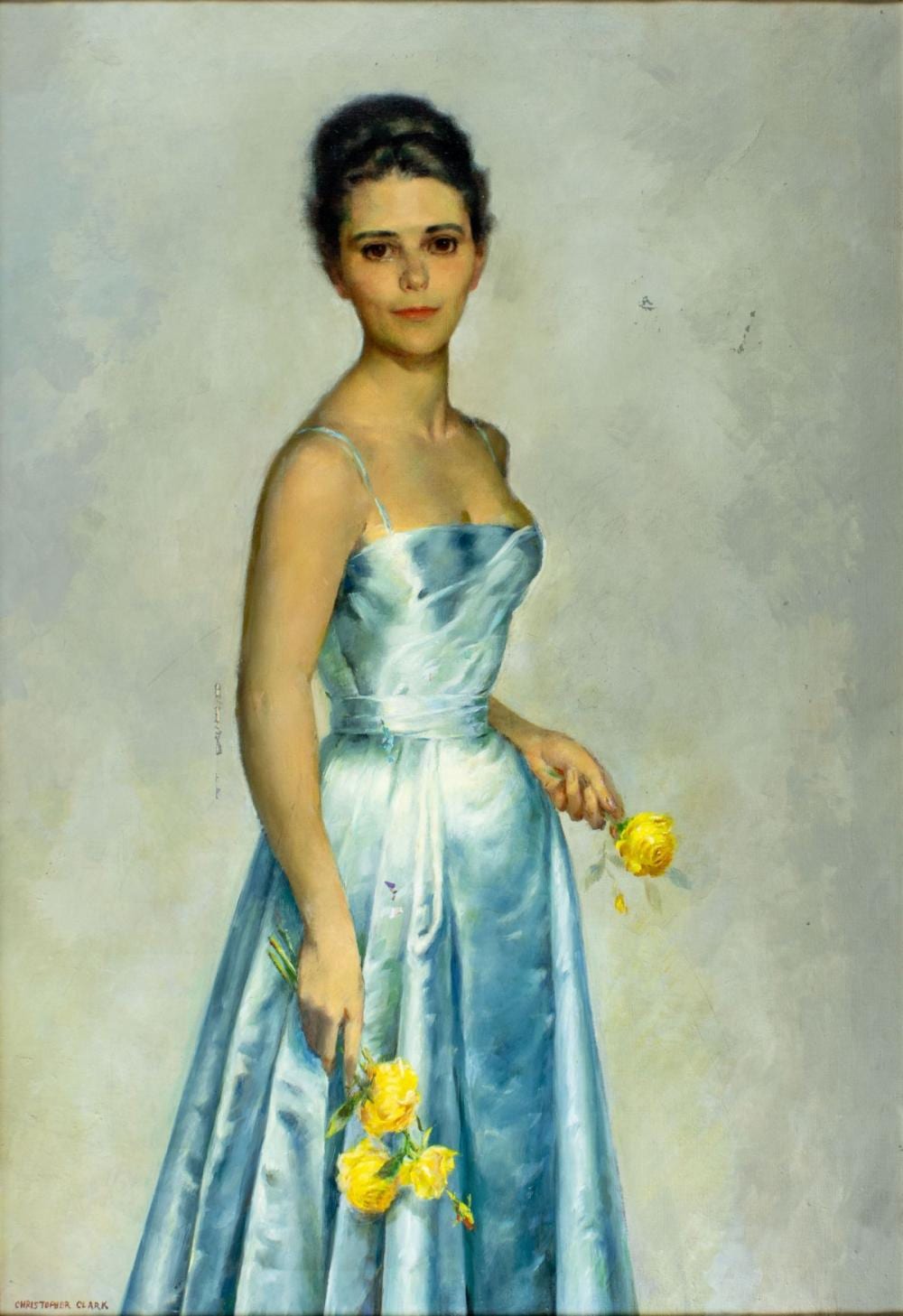 Christopher (1875) Clark comparable auction result: christopher clark us 20c oil painting