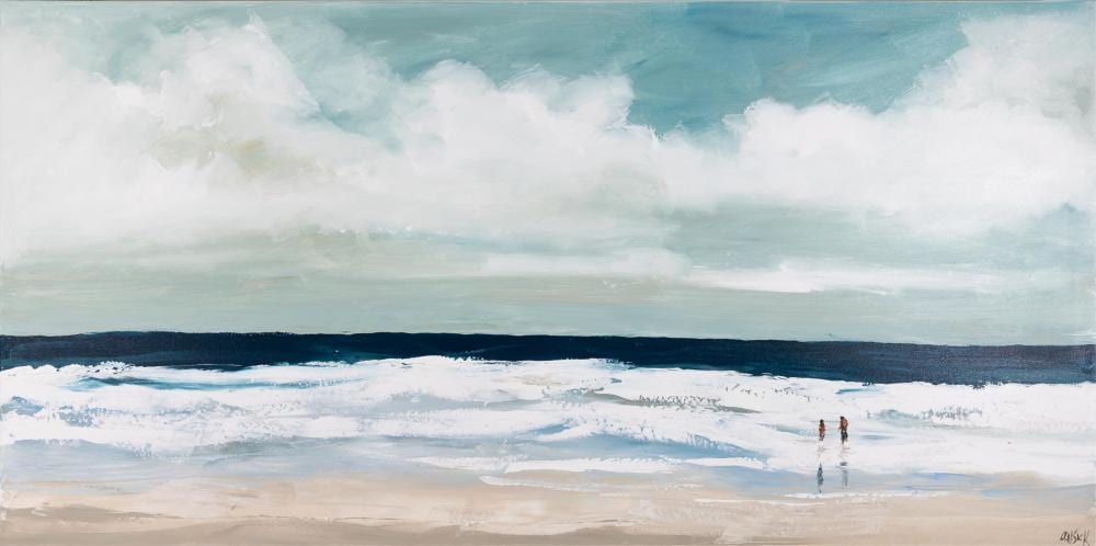 Cheryl Cusick comparable auction result: cheryl cusick rough ocean oil on canvas 92 x 183cm