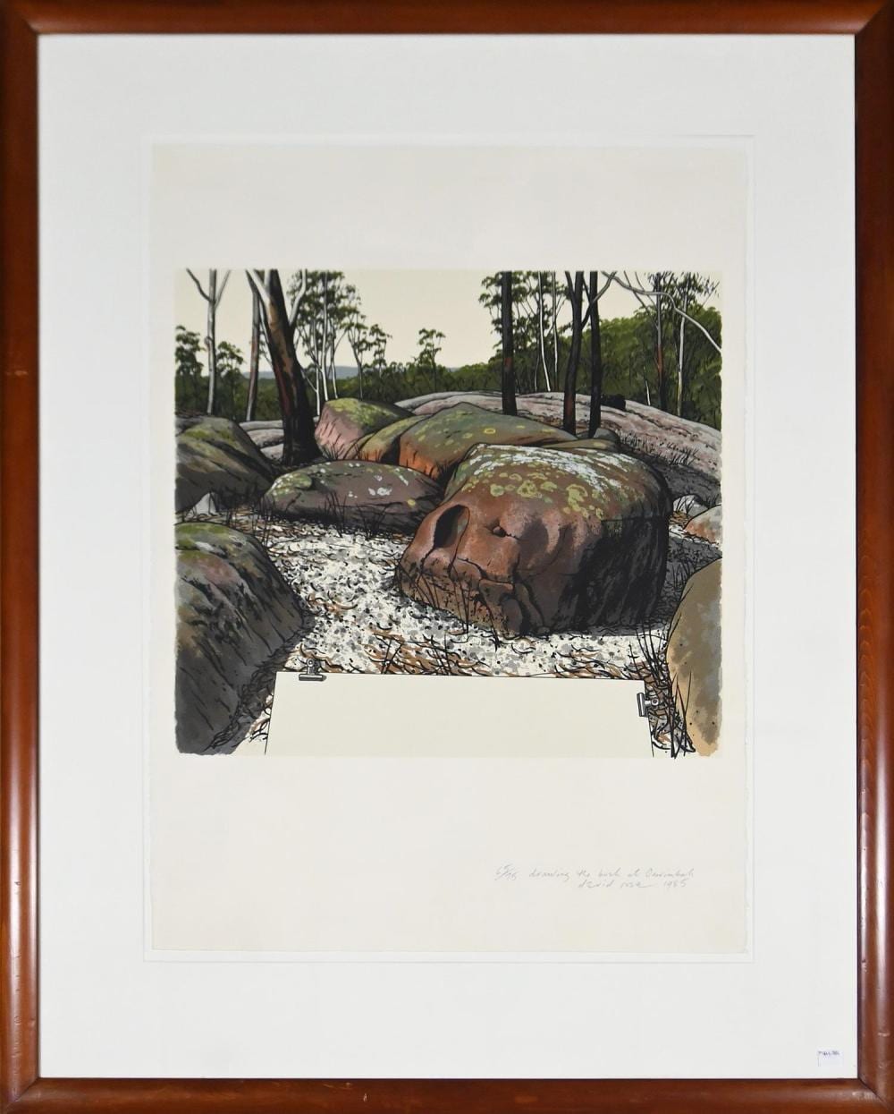 David Rose comparable auction result: david rose the bush at ourimbah 1985