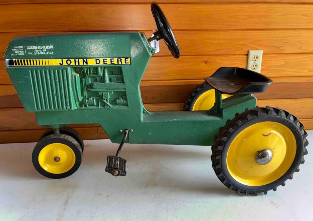 Vintage Ertl John Deere NF Pedal Tractor sold by Atlee Raber Auctioneer, lot 142 — auction record photograph