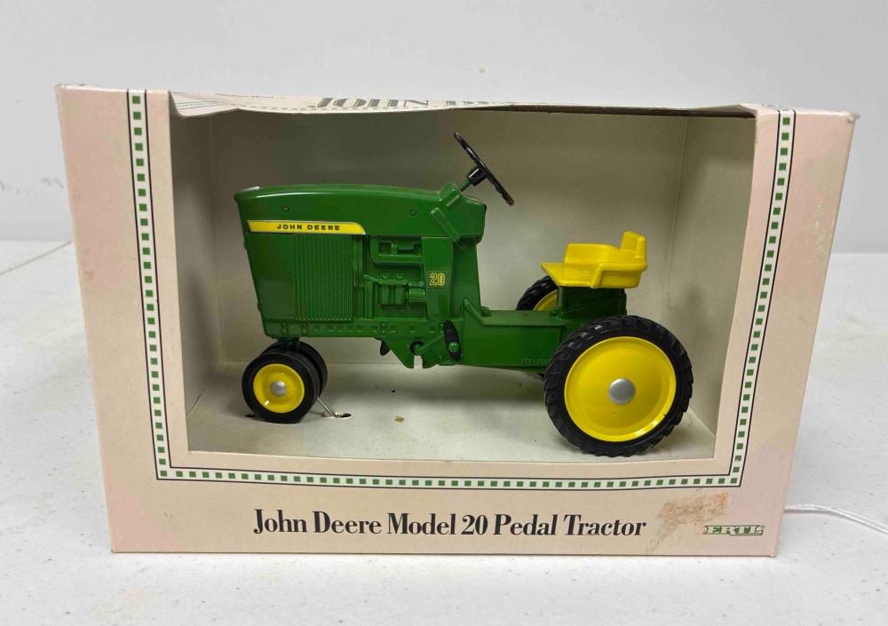 Ertl John Deere Model 20 Pedal Tractor sold by Atlee Raber Auctioneer, lot 192 — auction record photograph