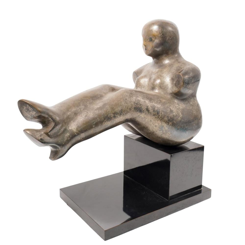 Yuri Krasny comparable auction result: yuri krasny 1925 2005 russian seated nude bronze sculpture