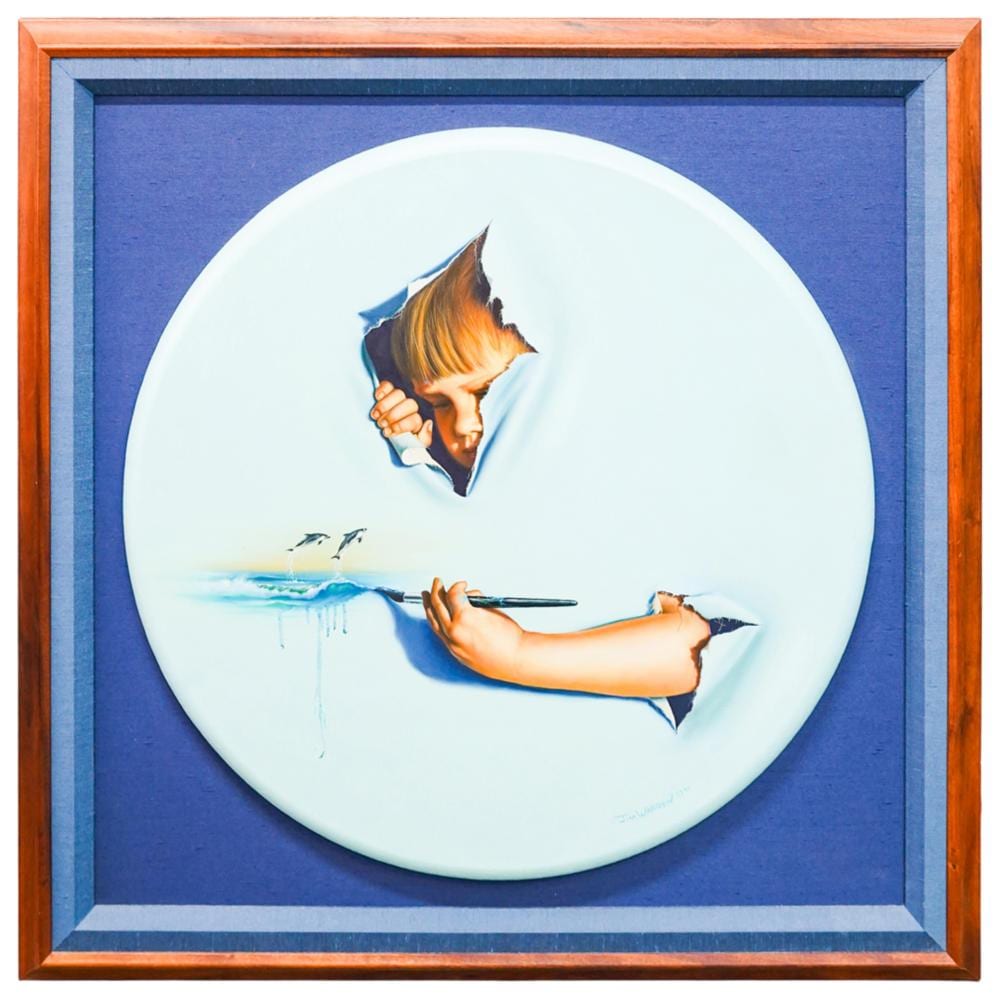 Jim Warren comparable auction result: jim warren b 1949 american abstract oil on canvas