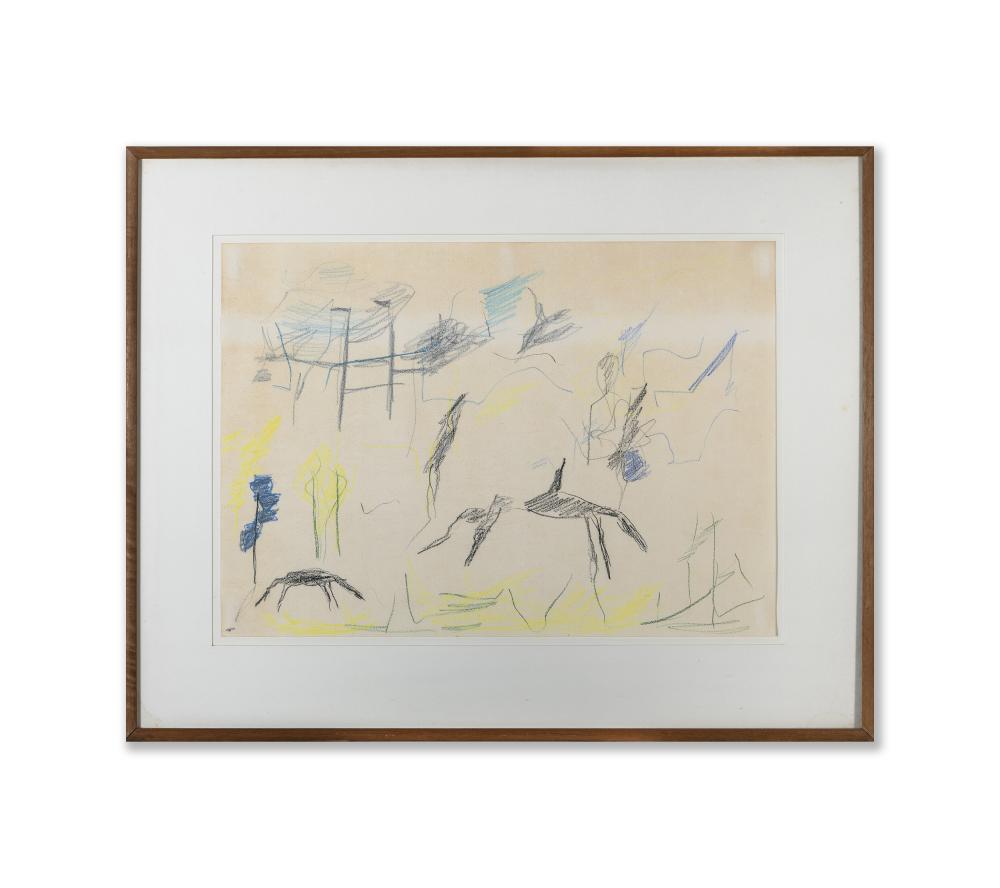 Ken Whisson comparable auction result: ken whisson 1927 2022 aeroplanes and grey horses 1984