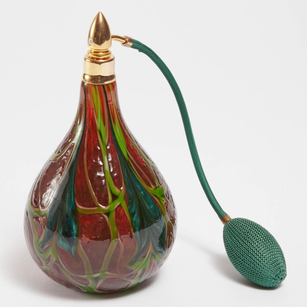 Daniel Lotton comparable auction result: daniel lotton american b 1963 layered glass perfume atomizer 2014