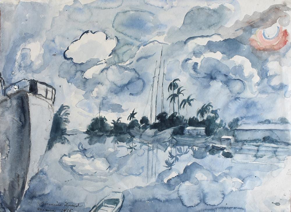 hermine david signed and dated watercolour 1915 ecole de paris miami · Gilden's Art Gallery · 2025-09-16 Hermine David comparable auction result: hermine david signed and dated watercolour 1915 ecole de paris miami