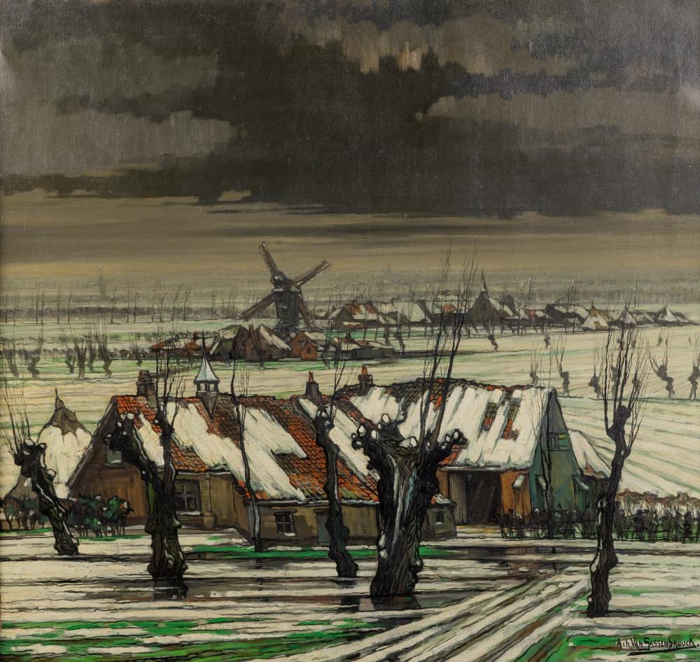 achiel van sassenbrouck 1886 1979 winter landscape in flanders · Flanders Auctions · 2025-09-10 Achiel van Sassenbrouck comparable auction result: achiel van sassenbrouck 1886 1979 winter landscape in flanders