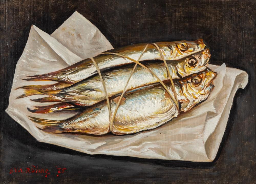 alphons r ling 1904 1981 sprotjes ii oil on board 1975 · Flanders Auctions · 2025-09-10 Gerard Victor Alphons Röling comparable auction result: alphons r ling 1904 1981 sprotjes ii oil on board 1975