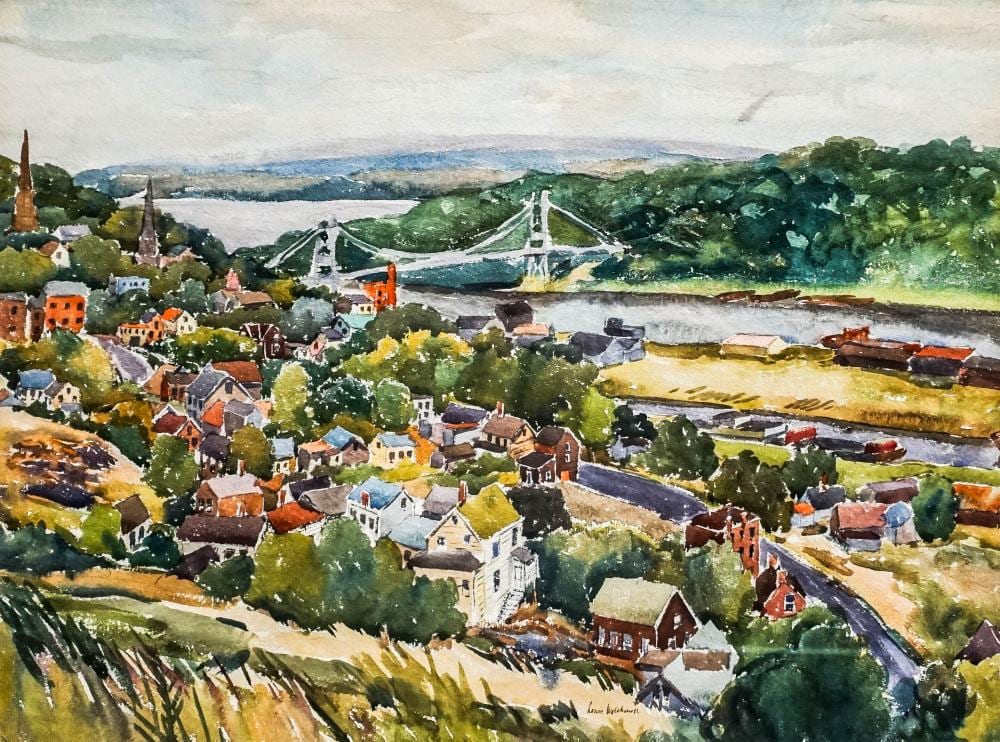 louis wolchonok american 1898 1973 city scene watercolor on paper signed l c frame 22 3 4 x 28 3 4 in 57 8 x 73 cm · Weschler's · 2025-08-20 Louis Wolchonok comparable auction result: louis wolchonok american 1898 1973 city scene watercolor on paper signed l c frame 22 3 4 x 28 3 4 in 57 8 x 73 cm
