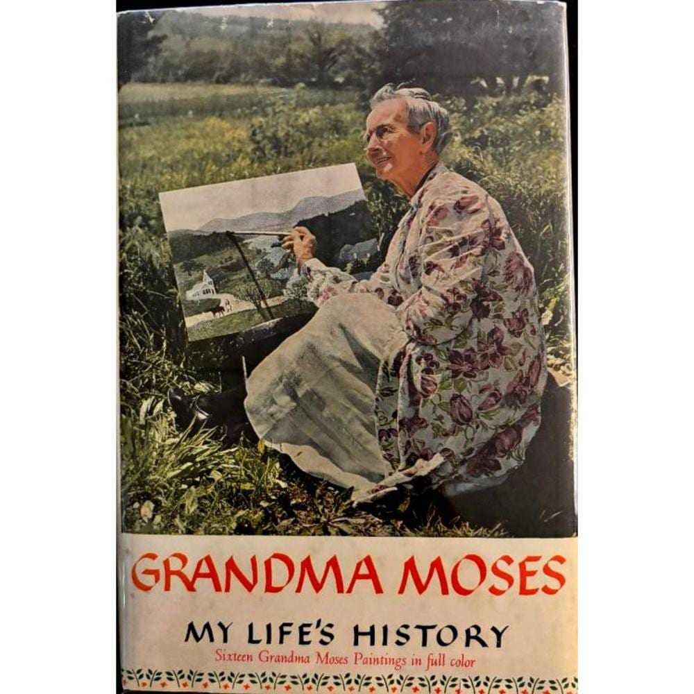 Anna Mary Moses comparable auction result: grandma moses signed book beckett