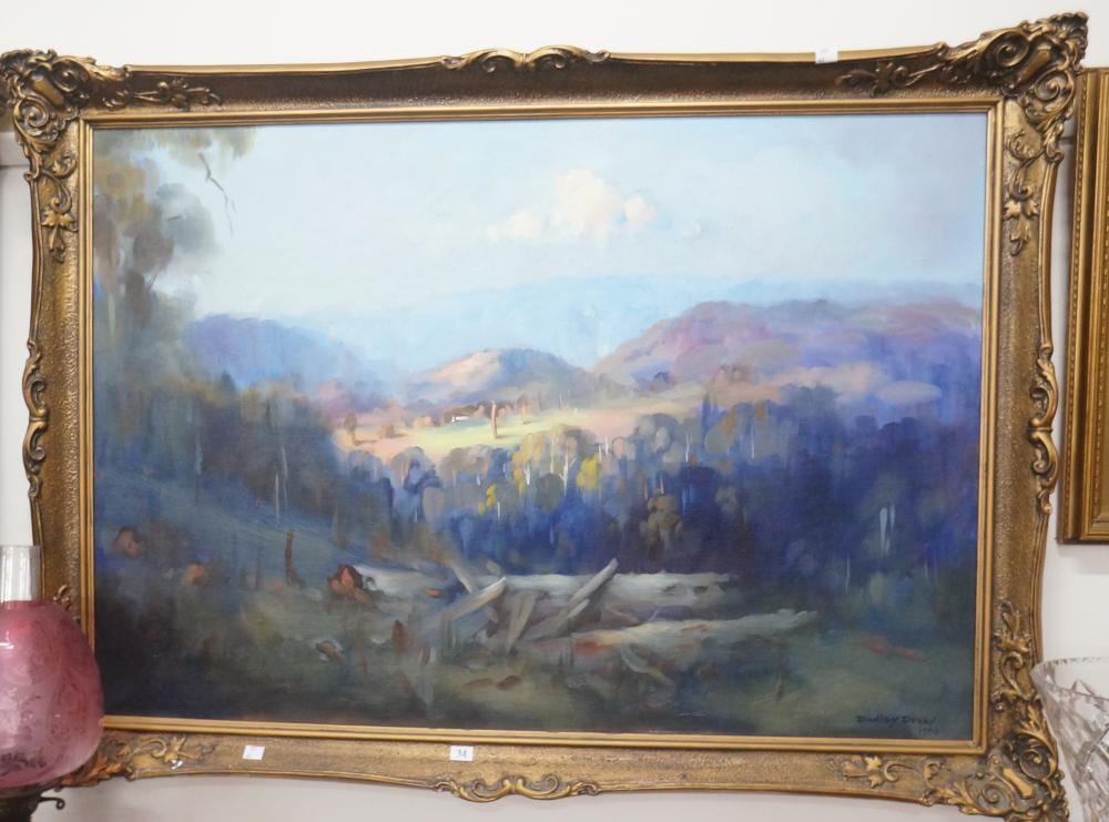 Dudley Drew comparable auction result: dudley drew oil on canvas landscape 72 x 104 cm