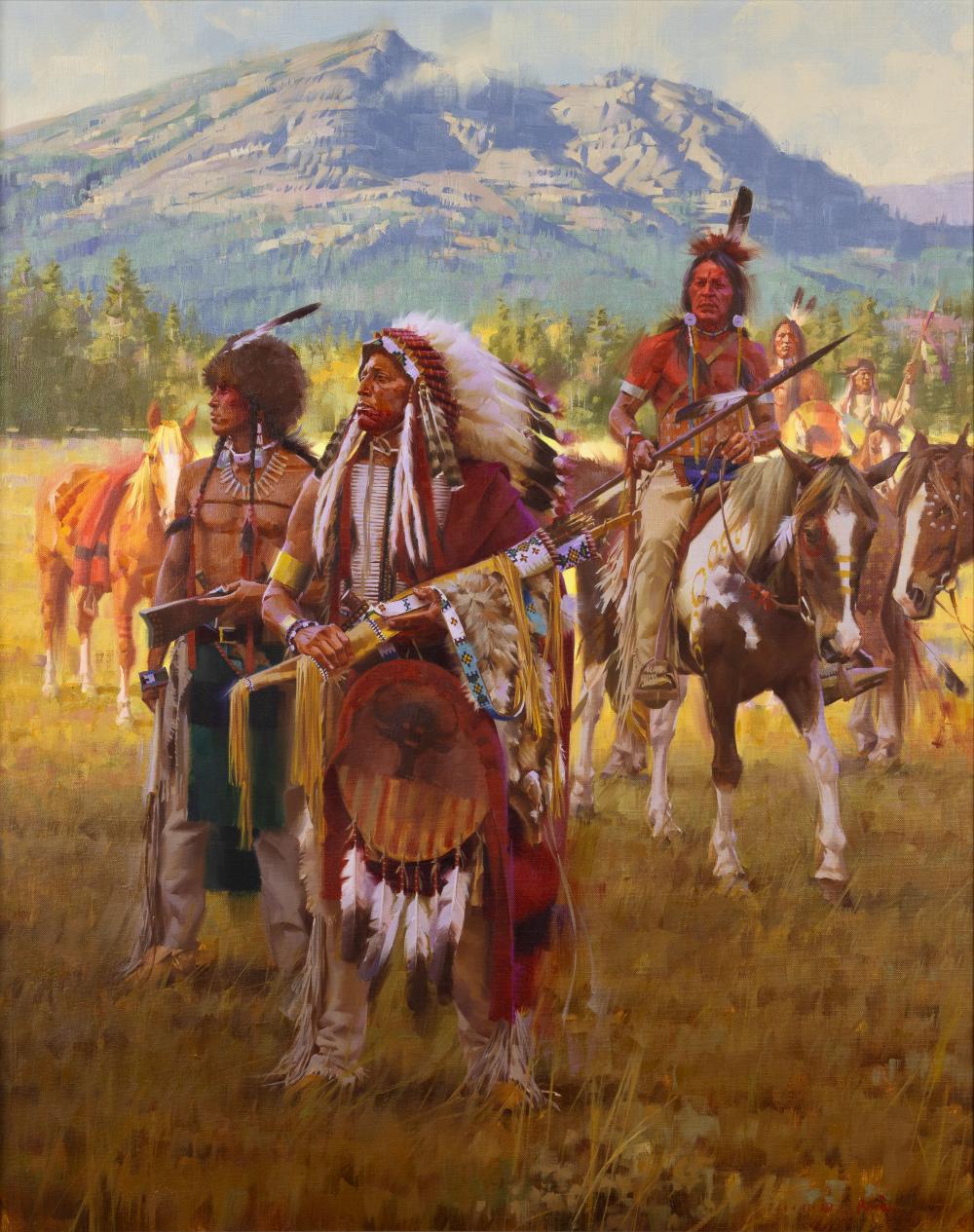 Stan Davis comparable auction result: stan davis 1942 ever the wagons come 1994