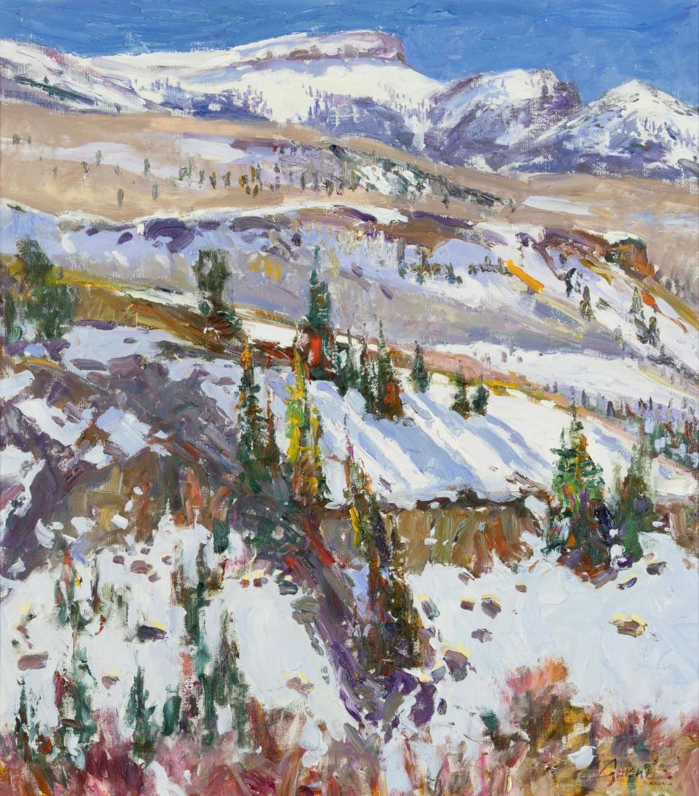 Walt Gonske comparable auction result: walt gonske 1942 high country morning