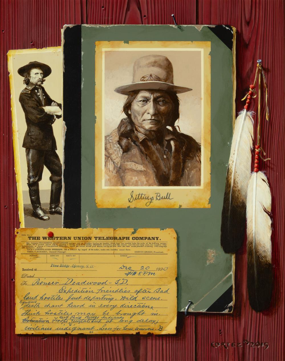 Jenness Cortez comparable auction result: jenness cortez 1944 road to wounded knee 2015