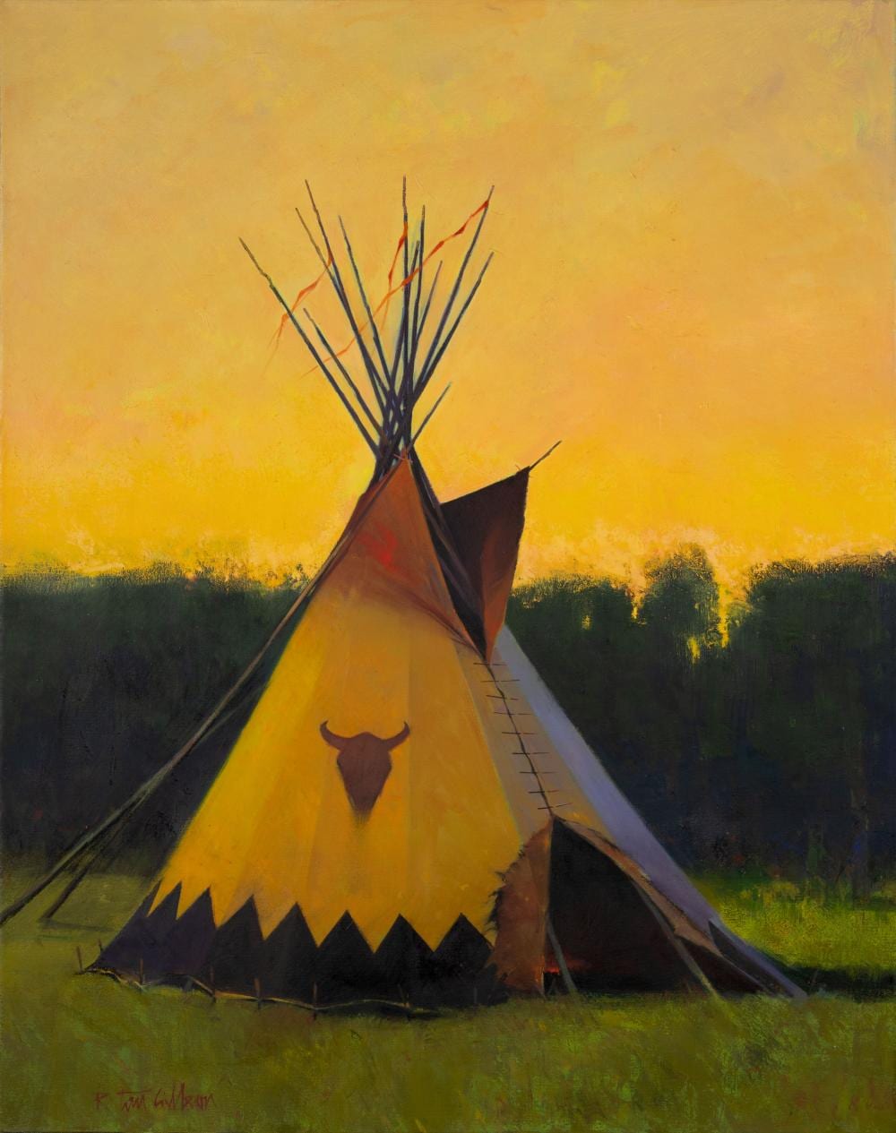 Tom Gilleon comparable auction result: r tom gilleon 1942 tatonka evening