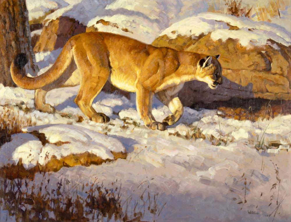 David Wade comparable auction result: david charles wade 1952 2019 mountain lion